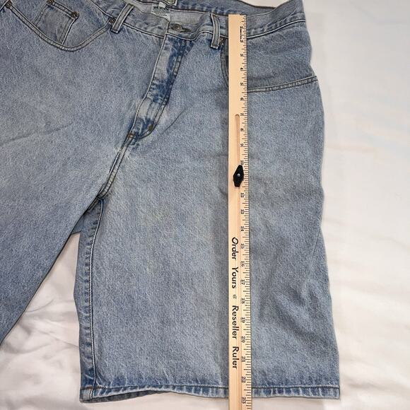 GUESS Jean Shorts Mens Size 40 Baggy Jorts Hip Hop Dad True Vintage Streetwear - Picture 2 of 13